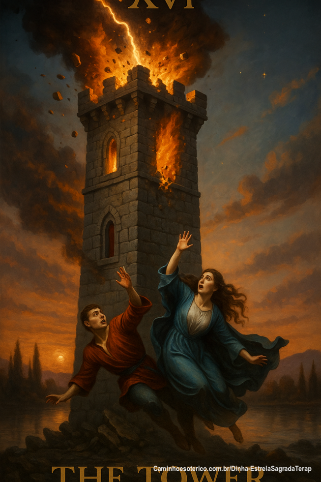 Conselho do dia ! 
A Torre
A energia de hoje é de queda. O que não tem base sólida irá ruir. 
Tudo que era falso vai desabar. 
Reveja o que não está bem sustentado em sua vida, não insista em uma direção que não te parece certa, não insista em algo baseado em ilusão.
A Torre representa desde brigas e decepções até perdas e términos.
É o colapso necessário para se reconstruir sobre uma base verdadeira e não sobre algo que pode ruir a todo momento.